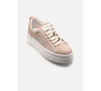 Plateausneaker NERO GIARDINI "Nero Giardini Sneaker Veloursleder", Damen, Gr. 36, beige, Veloursleder, Schuhe Plateausneaker (61069931-36) beige
