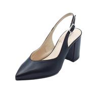 NeroGiardini E615520D Nappa Schwarz Elegante Sandalen für Damen aus Leder mit Riemen und Absatz, Schwarz , 40 EU