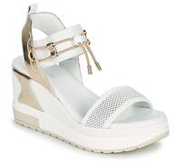 Nero Giardini Damen Sandale beige / gold / weiß, Größe 39 beige / gold / weiß