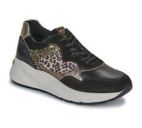 Nero Giardini E512864D Damen-Sneaker aus Wildleder, Leder und technischem Material, Schwarz , 36 EU