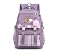 Nesthome Bubu and Dudu Schultasche Campus Backpack Nylon Wasserdicht Daypacks Damen Freizeitrucksack Teenager Rucksäcke Modisch Schule Bag