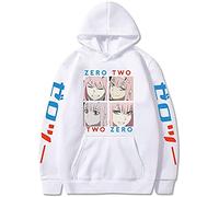 Nesthome Darling in The FRANXX Zero Two 02 Merch Casual Fashion Anime Hooded Sweatshirt Unisex Hoodies