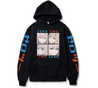 Nesthome Darling in The FRANXX Zero Two 02 Merch Casual Fashion Anime Hooded Sweatshirt Unisex Hoodies