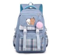 Nesthome Junge Mädchen Tagesrucksäcke Bubu und Dudu Schulrucksack Anime Schulranzen Damen Wasserdicht Rucksack Teenager Schule Bag