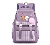 Nesthome Junge Mädchen Tagesrucksäcke Bubu und Dudu Schulrucksack Anime Schulranzen Damen Wasserdicht Rucksack Teenager Schule Bag
