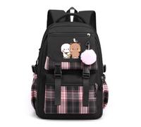 Nesthome Junge Mädchen Tagesrucksäcke Bubu und Dudu Schulrucksack Anime Schulranzen Damen Wasserdicht Rucksack Teenager Schule Bag