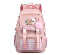 Nesthome Junge Mädchen Tagesrucksäcke Bubu und Dudu Schulrucksack Anime Schulranzen Damen Wasserdicht Rucksack Teenager Schule Bag