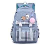 Nesthome Junge Mädchen Tagesrucksäcke Bubu und Dudu Schulrucksack Anime Schulranzen Damen Wasserdicht Rucksack Teenager Schule Bag