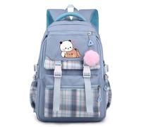 Nesthome Mädchen Bubu and Dudu I Love You Funny Gift Schultasche Campus Backpack Nylon Wasserdicht Daypacks Damen Freizeitrucksack Teenager Rucksäcke Modisch Schule Bag