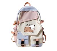 Nesthome Unisex Junge Mädchen Tagesrucksäcke Panda Bär Umarmung Bubu und Dudu Schulrucksack Anime Schulranzen Damen Wasserdicht Rucksack Teenager Schule Bag