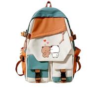 Nesthome Unisex Junge Mädchen Tagesrucksäcke Panda Bär Umarmung Bubu und Dudu Schulrucksack Anime Schulranzen Damen Wasserdicht Rucksack Teenager Schule Bag