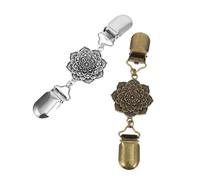 NESTINGHO 2 Stück Vintage Metall Schalschnallen für Damen Robuste Cape Clips Zarte Schal Pullover Clips Stilvolle Befestigung für Seidenschals und Strickwaren Schmuckaccessoire