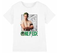Netflix Jungen One Piece Zoro Kids T-Shirt, Weiß, 9-10 Jahre EU