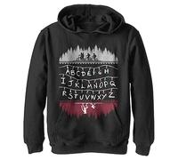 Netflix Kinder Stranger Things Alphabet Lights Jugend Pullover Hoodie, Schwarz, M