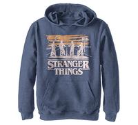 Netflix Unisex-Kinder Stranger Things Jank Drawing Youth Pullover Hoodie, Marineblau meliert, L
