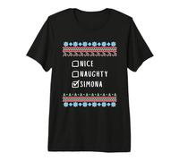Nett Frech Weihnachten Simona Hässlicher Pulli Premium T-Shirt