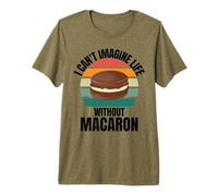 Netter Retro-Macaron Ich kann Mir EIN Leben ohne Macaron Nicht vorstellen Premium T-Shirt