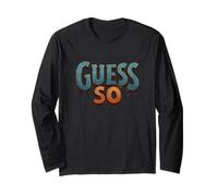 Nettes Guess So Speech Emblem Langarmshirt