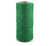 Netuno 1x Makramee Garn Grün 2 mm 150 m einfach gedreht Kordel Baumwolle Textilgarn Naturbaumwolle Garn für Makramee Schnur Baumwollkordel Dekoschnur farbig Twisted Macrame Cotton Cord