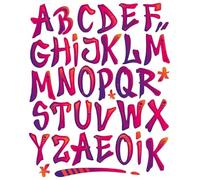 Netuno Naplamki Bügel-Flicken Buchstaben 20 x 30 cm Bügelpatches Kinder Flicken zum Aufbügeln Set Reparatur Aufbügelflicken für Mädchen Jungen Erwachsene Bügelbilder Set Aufbügler Flexfolie bunt