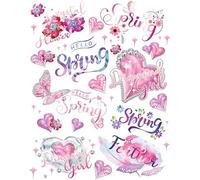 Netuno Naplamki Bügelflicken Spring 20 x 30 cm Kinder Flicken zum Aufbügeln Aufbügelflicken Patches Jungen Mädchen Bügel-Patches für Textilien Jeans T-Shirt Aufbügler Aufkleber zum Aufbügeln