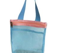 Netz-Kulturbeutel für Reisen, transparentes Material mit großer Kapazität, tragbarer Kosmetik-Organizer für Zuhause und Toilettenartikel, 1 Stück (7)