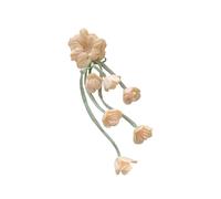 Netz Scrunchie Stirnband mit floralen Quasten für Damen, alltäglicher Haarschmuck, Tulpen, florales Haar Scrunchie, feminines Band