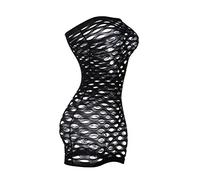 Netzsocken Damen Fischnetz Erotische Unterwäsche Sexy Dessous Exotische Frauen Freche sinnliche Porno-Versuchung Transparente Pyjamas Netzsocken Rot (Color : 8, Size : One Size)