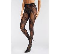 Netzstrumpfhose BUFFALO "gemustert Damen Strumpfhose feines weiches Material", Damen, Gr. 36/38, schwarz, Obermaterial: 85% Polyamid, 15% Elasthan, Netz, uni, elastisch, Strumpfhosen, im angesagten De