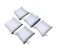 Netztasche, große Kapazität, Reißverschluss, tragbare Kulturbeutel, Reisetasche, starker Kosmetik-Schmuckkoffer, 5 Stück, kompakt, vielseitig, ideal für Frauen, Outdoor-Urlaub