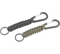 NEU 2er Set Paracord Schlüsselanhänger Karabinerhaken Seil für Rucksack Outdoor