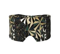 Neu Art Deco Geometrische Muster Smaragd Grün Und Gold, Vollständige Augenabdeckungen, lichtblockierende Augenmaske, Schlafaugen- und Ohrenschützer