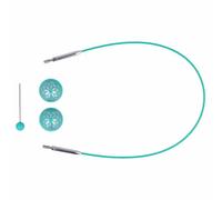 NEU Knit Pro Mindful Swivel Seile für austauschbare Rundstricknadeln, 360 ° Drehmechanismus, (40 cm (Seillänge 20 cm))