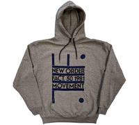 Neu Order Kapuzenpullover Movement Band Logo Neu Offiziell Unisex Grau