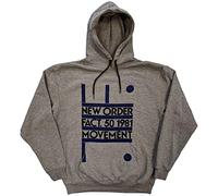 Neu Order Kapuzenpullover Movement Band Logo Neu Offiziell Unisex Grau, grau, XL