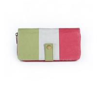 NEU PAPERO leichtes Papier Wallet Damen CAT mit integriertem RFID Schutz und Münzfach 0714637163952_gruenrot