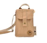 NEU PAPERO Umhängetasche BUTTERFLY aus Papier mit RFID für Handys, Passport, Reisen Brustbeutel_braun_sf