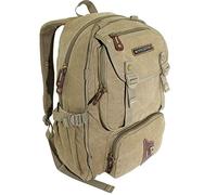NEU Rucksack AOKING Canvas Wanderrucksack OUTDOOR Daypack Sportrucksack 3 Farben (beige)