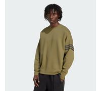 adidas Originals Oversized Sweatshirt mit gerippten Abschlüssen in Oliv, Größe XS
