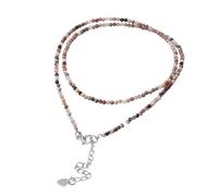 Neue 2025 Stein Perlen Halskette 2 mm facettierte natürliche Agat Quarze Halsketten weibliche Mode Party Halsband für Frauen Ihr Geschenk mit Ihnen Schmuck Accessoires kreativ