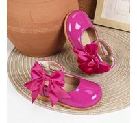 Neue Frühlings-/Herbst Babyschuhe für Baby Mädchen mit niedlichem Prinzessinnenstil, einfarbiges Leder, flacher Absatz