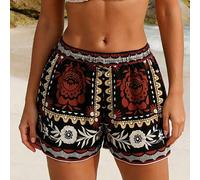 Neue Kollektion Frühjahr/Sommer für den grenzüberschreitenden Handel, einzelnes Stück gewebte bedruckte elegante Resort-Stil Damen Badeanzug Shorts /