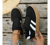 Neue lässige Damen-Sneaker mit Schnürung, modische vielseitige Outdoor- und Street-Sportschuhe, dicke Sohle, weicher Boden, große Größen, Studentensch