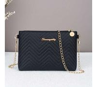 Neue modische Damen Umhängetasche mit Wellen-Prägung und Kette, S Marken-Hardware Schultertasche, Clutch Umschlagtasche, mit abnehmbarem Gurt und Sich