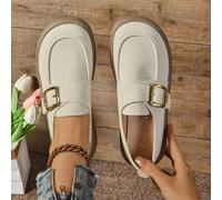 Neue modische runde Spitze Flache Loafer, lässige Low-Top Oxford, britischer Stil Damenschuhe in Große Größen, geeignet für Frühling/Herbst