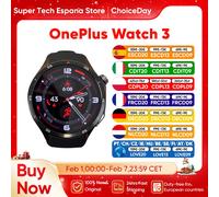 OnePlus Watch 3 SmartWatch Global Version Wear OS von Google 1,5 Zoll LTPO A0MOLED Display 5 Tage Akkulaufzeit 60S Health Check-In GPS Obsidian Titanium