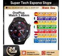 Neue OnePlus Watch 3 Global Version Smartwatch 1,50 Zoll LTPO AMOLED Display 32 GB Speicher Snapdragon W5 Wear OS von Google black