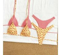Neuer Bikini-Set mit Gepardenmuster und schwarzen Trägern, hoher Beinausschnitt, Bikini-Muster kariert rot, Bikinis für Frauen Sets, Bikini-Set für Fr
