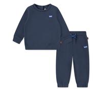 Neugeborenen-Geschenkset LEVI'S KIDS "LVN HOODIE,JOGGER SET", Baby, Gr. 18M (86), big dipper, angeraute Sweatware, Obermaterial: 60% Baumwolle, 40% Polyester, KOB Set-Artikel, mit kleiner Label-Applik