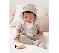 Neugeborenen-Set: Strickjacke, Hose & Body beige Gr. 68 von vertbaudet